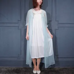 80’s USA VINTAGE Character EMBROIDERY LACE DESIGN NIGHTY DRESS NO SLEEVE ONE PIECE/80年代アメリカ古着刺繍レースデザインナイティドレスノースリーブワンピース