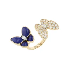 ヴァンクリーフ&アーペル リング ドゥ パピヨン アントレ レ ドア リング ダイヤ 36P 計0.99ct/ラピスラズリ K18YG サイズ49 指輪のサムネイル