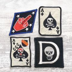 GW600円引SALE】5/6(水)まで！ワッペン 10枚 ☆V274 死神 スカル 髑髏