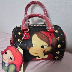 かわいい女の子パネル ハンドメイド バック ボストン - メルカリ