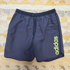 adidas swim shorts, size L, black, logo, men's swimwear.