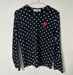 PLAY COMME des GARÇONS ドット柄長袖Tシャツ M - メルカリ