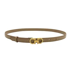 フェラガモ ダブルガンチーニ ベルト DD-23 B325 ユニセックス ベージュ Salvatore Ferragamo【中古】 【アパレル・小物】のサムネイル