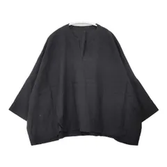 ARTS&SCIENCE 071-L697-122 リネン ワイド ブラウス シャツ ブラック レディース アーツ&サイエンス【中古】6-0518M∞のサムネイル