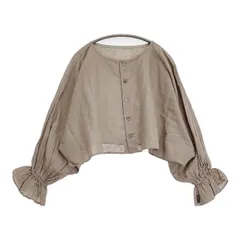 nest Robe/UpcycleLino キャンディスリーブ2wayボレロブラウス 01232-1355 ブラウス シャツ 23SS ベージュ レディース ネストローブ/アップサイクルリノ【中古】6-0518M∞のサムネイル