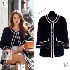 シャネル ヴィンテージ ジャケット CHANEL スーパーモデルのブラック
