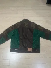 Supreme レイディアル 刺繍 デニム トラッカー ジャケット ブラウンのサムネイル