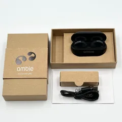 ambie アンビー ワイヤレスイヤホン AM-TW01/BC ブラック 【24時間以内発送･未使用に近い✨️】のサムネイル