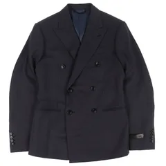 未使用品△LOUIS VUITTON ルイヴィトン 23AW 1AFW57 ダブルブレステッドカシミヤアンドウールブレンドポンヌフジャケット ダークグレー 44 イタリア製 正規品 メンズのサムネイル