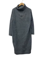 Azul by moussy (アズールバイマウジー) ハイネック ニットワンピース ハーフジップ S グレー レディース/028のサムネイル