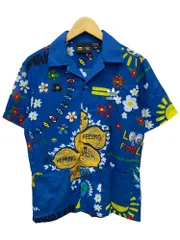 adidas Originals (アディダスオリジナルス) ×PHARRELL WILLIAMS ファレル・ウィリアムス 半袖 アロハシャツ 総柄 AO2985 L ブルー メンズ/028のサムネイル