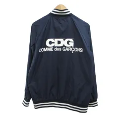 コムデギャルソン COMME des GARCONS CDG スタジャン ジャケット ブルゾン 上着 L 紺 ネイビー 長袖 リブ襟 /YU ■GY62のサムネイル