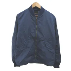 ヒステリックグラマー HYSTERIC GLAMOUR L-2B フライトジャケット ブルゾン 上着 S 紺 ネイビー 長袖 リブ襟 ロゴプリント /YU ■GY62のサムネイル