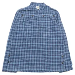 Violet Buffalo Wallows ヴァイオレットバッファローワローズ ネルシャツ 長袖 チェック カットソー コットン L ブルー メンズ 古着 中古 USEDのサムネイル