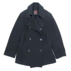 美品 OLD ENGLAND オールドイングランド ダブルブレスト ウール ピーコート ジャケット 38 ブラック  レディース 古着 中古 USEDのサムネイル