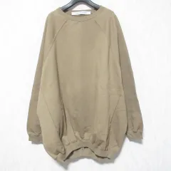 美品 COGTHEBIGSMOKE コグザビッグスモーク MASSIVE SWEAT オーバーサイズ スウェット トレーナー 3101-129-125-1 カーキベージュ レディース 古着 中古 USEDのサムネイル