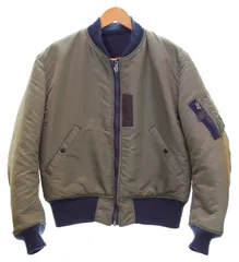 バズリクソンズ BUZZ RICKSON'S MA-1 Reversible Flight Jacket B-15C リバーシブル フライト ジャケット 55周年記念モデル BR14700 ジャケット カーキ Lサイズ 103MT-4681のサムネイル