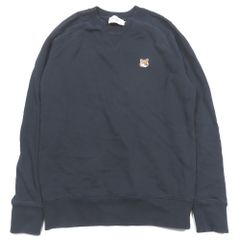 希少 メゾンキツネ チルフォックス スウェット 黒 L 刺繍ロゴ 完売品 