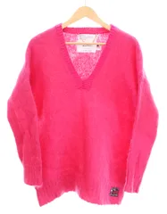 ダイリク DAIRIKU 21AW Molly Vneck Mohair Knit モヘアニット Vネック 21AW K-5 F セーター ピンク フリーサイズ 103MT-4678のサムネイル