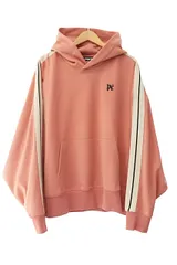 パームエンジェルス PALM ANGELS MONOGRAM TRACK HOODY モノグラム 袖ライン トラック フーディー プルオーバー パーカー PMBR24-136 XL ピンク ブランド古着ベクトル 中古■241002のサムネイル