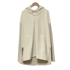 良品 AMERI アメリ HOODED DOCKING KNIT ニット パーカー 01020151130 サイズFree アイボリー レディース 古着 中古 USEDのサムネイル