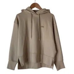 良品 LACOSTE ラコステ クールマックスミラノリブパーカ SF477EL サイズ34 ベージュ レディース 古着 中古 USEDのサムネイル