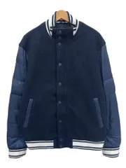 ARMANI EXCHANGE (アルマーニエクスチェンジ) ウールスタジャン アワードジャケット 袖切替 リブライン 6YZB24 ZN52Z XL ネイビー メンズ/045のサムネイル