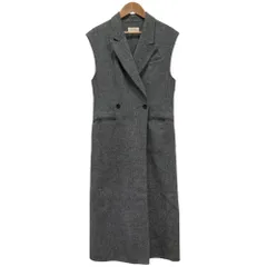 美品 24AW DES PRES デプレ トゥモローランド ライトダブルフェイスシャギー フレンチジレ ロングベスト F グレー レディース 古着 中古 USEDのサムネイル