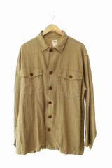 8.8万円 Ron Herman ロンハーマンリネン サファリジャケット L 未使用】ロンハーマン リネン 麻 サファリジャケット Ron Herman