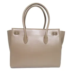 美品 VASIC ヴァジック GABI レザー トートバック ブラウンベージュ レディース 古着 中古 USEDのサムネイル