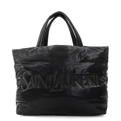 サンローランパリ トートバッグ ロゴ シルクテックキャンバス 756269 SAINT LAURENT PARIS バッグ 黒のサムネイル