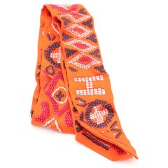 美品 HERMES エルメス ツイリースカーフ シルク100％ D636 - メルカリ