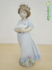 美品リヤドロナオNo.1345【ナイチンゲールズ・ソング】フィギュリン