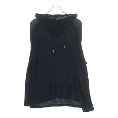BALMAIN (バルマン) 薄手生地 プルオーバーパーカー フーディー ブラック W7H8078J097のサムネイル