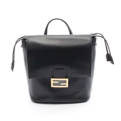 フェンディ FENDI リュックサック バックパック 8BZ057AYJ1F0KUR ブラック レザー バックパック レディース 新品のサムネイル