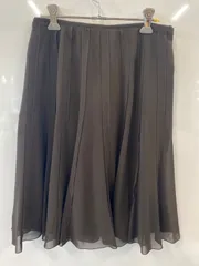 ピB607⚫︎NATURAL BEAUTY⚫︎ナチュラルビューティー⚫︎スカート⚫︎フレア⚫︎シアー⚫︎レディース⚫︎size38⚫︎黒⚫︎日本製のサムネイル