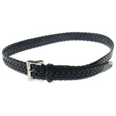 J&M DAVIDSON (ジェイアンドエムデヴィッドソン) レザーシルバーバックル メッシュベルト ブラックのサムネイル