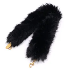 BALENCIAGA (バレンシアガ) Faux fur strap アニマルフリーファーストラップ 8473672AB6R2413 ブラックのサムネイル