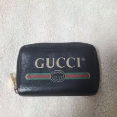 GUCCI グッチ ゴースト GG柄 ラウンドファスナー 二つ折り財布