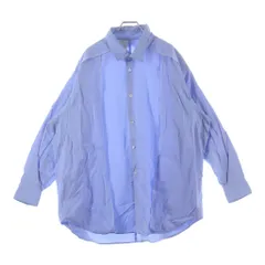 N.HOOLYWOOD (エヌハリウッド) 20SS BIG SHIRT ビッグシルエット レイヤード コットン長袖シャツ ブルー 1201-SH03-008のサムネイル