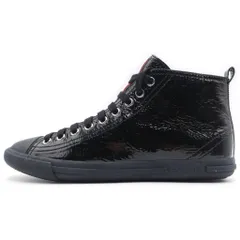 PRADA SPORT (プラダ スポーツ) エナメル ラバートゥ ハイカットスニーカー ブラック レディース 3T5731のサムネイル