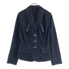 Vivienne Westwood Red Label (ヴィヴィアンウエストウッドレッドレーベル) 胸ジッパー 変形3Bデニムテーラードジャケット インディゴ 357-01-44017のサムネイル