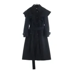 Chloe (クロエ) Cashmere Frill Coat カシミア ショルダーフリル ロングコート レディース ブラック CHC22WMA2116000138のサムネイル