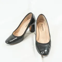 レペット Repetto バレエパンプス 黒 エナメル ハイヒール 38 24cm相当 レディースのサムネイル