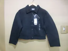 【TAKA88-72】◇タグ付き　UNIQLO　ダブルフェイスジャケット　ブラックのサムネイル