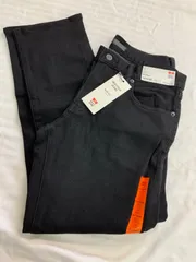 UNIQLO ヒートテック スリムフィットジーンズ デニム ジーンズ  ブラック