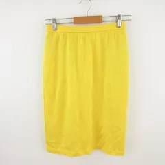バレンシアガ BALENCIAGA 膝丈 スカート サマーニット タイト 黄 40 *A845のサムネイル