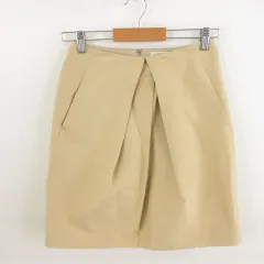 ボールジー BALLSEY トゥモローランド ミニ スカート タック ベージュ 36 *A864のサムネイル