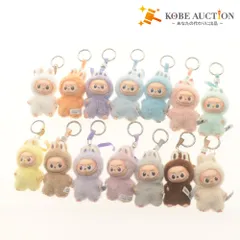 ■ ポップマート ラブブ ぬいぐるみ ペンダント 14点セット まとめ売り THE MONSTERS LABUBU PIN FOR LOVE イニシャル A￣ 付属品付き