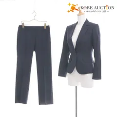 ■ THE SUIT COMPANY ザスーツカンパニー ジャケット パンツ アウター トップス セットアップ レディース 36 ネイビー系